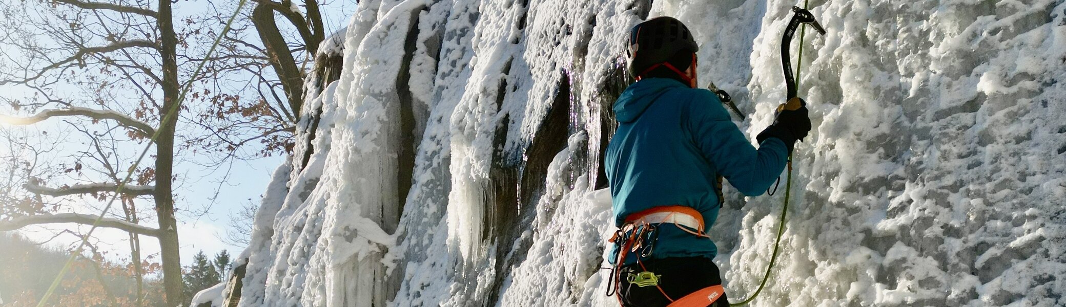 Eisklettern im Steinbachtal | © Ilja Schicker